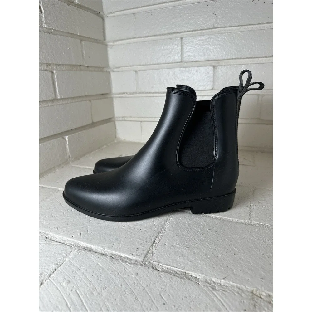 a New Day Size 11 Women's Chelsea Rain Boots, Black,